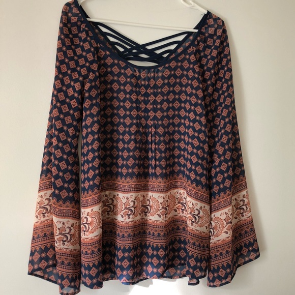 Boho Blue Pepper long sleeve - Picture 1 of 2